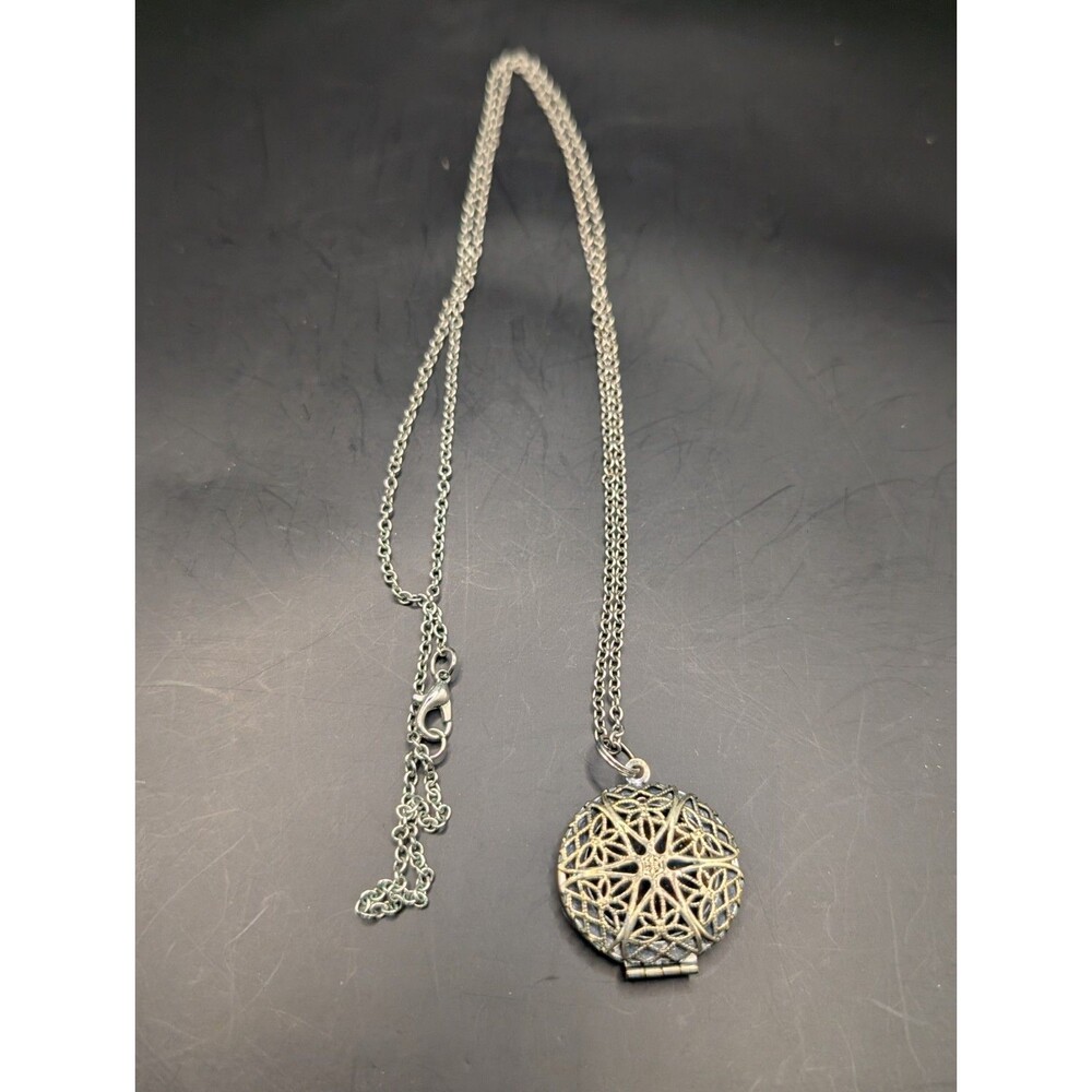 Locket Pendant Aromatherapy Perfume Essential Oil Diffuser Chain Necklace-22-24"